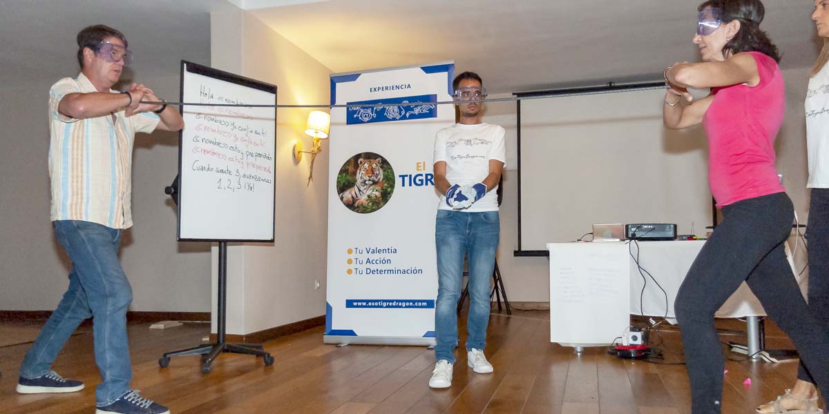 experiencia oso, tigre y dragón, sesión dinámica de coaching for success coaching empresarial